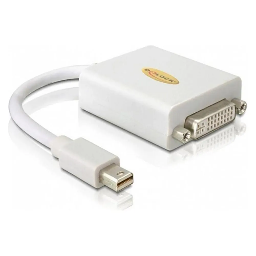 Adapter mini DisplayPort zu DVI DeLOCK 0,18 m weiß