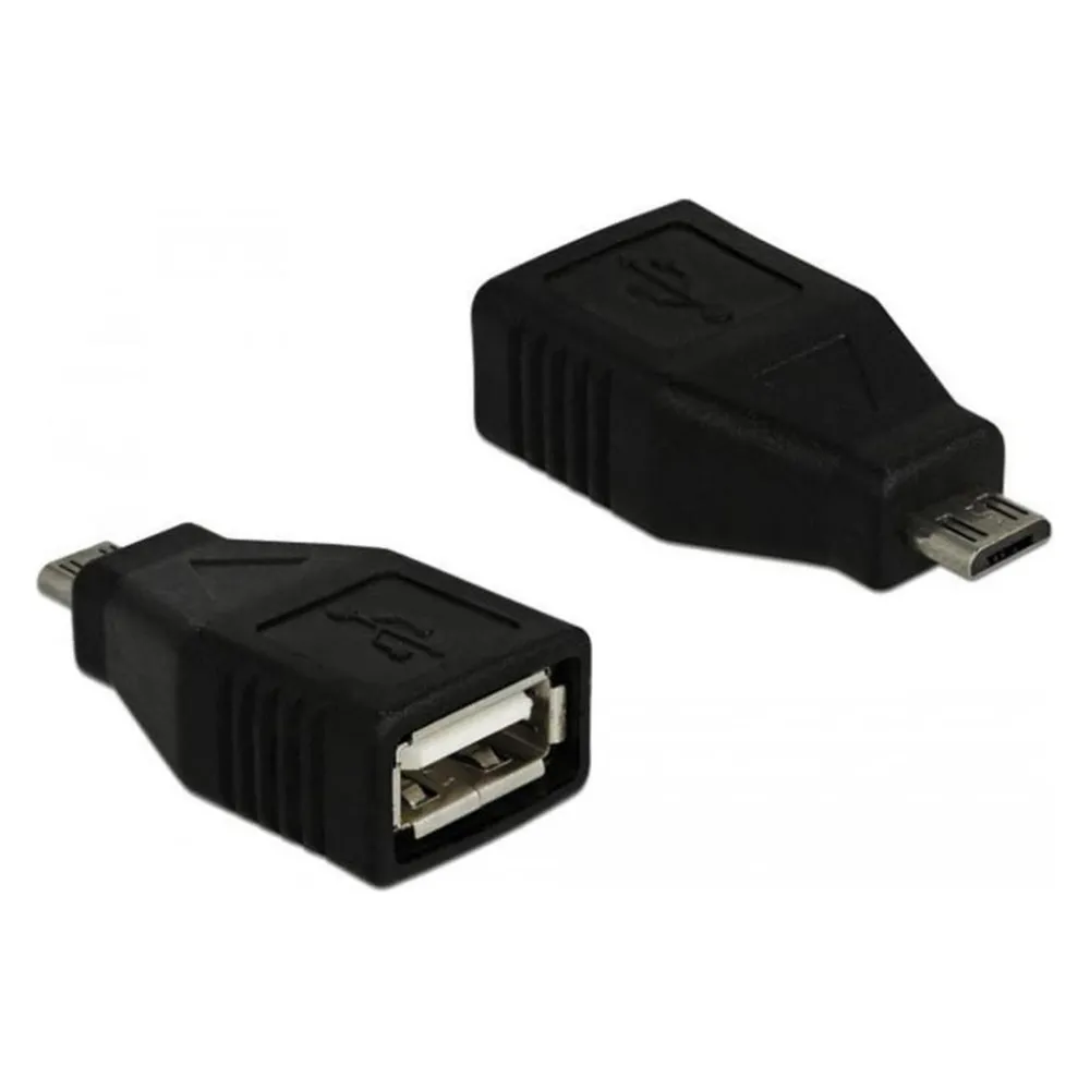 Adapter USB 2.0-A auf USB Micro-B Stecker Schwarz DeLOCK