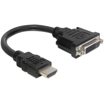 Adapter HDMI auf DVI DeLOCK 0,2 m Schwarz