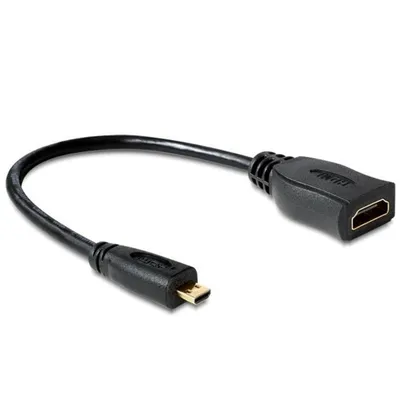 HDMI-Kabel DeLOCK 65391 0,23 m Standard auf Micro Schwarz