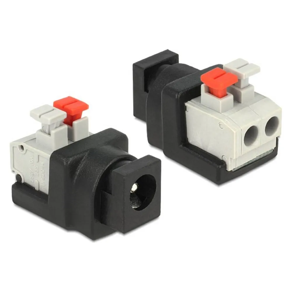 Netzadapter DeLOCK 65524 schwarz und silber für DC-Kabel 5