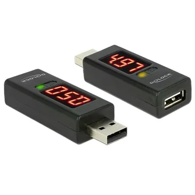 Adapter Delock 65569 USB 2.0 mit LED-Anzeige Strom Spannung