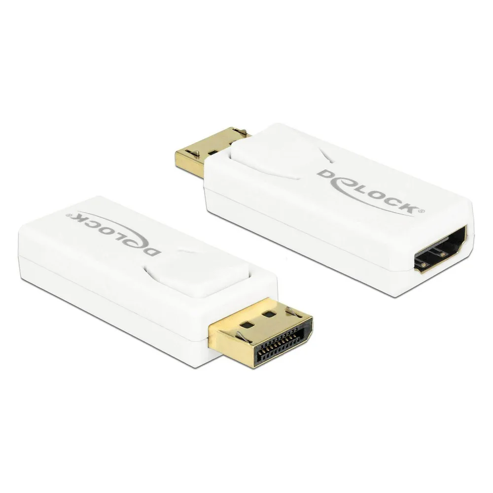 Adapter DisplayPort 1.2 nach HDMI DeLOCK Weiß