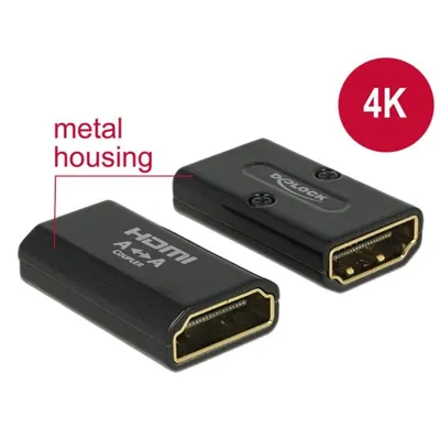 Adapter HDMI HDMI Schwarz DeLOCK