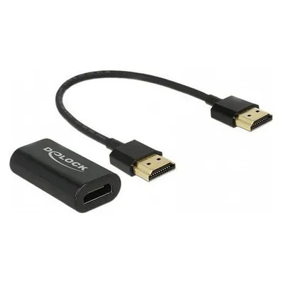 Adapter HDMI nach VGA DeLOCK 0,15 m Schwarz