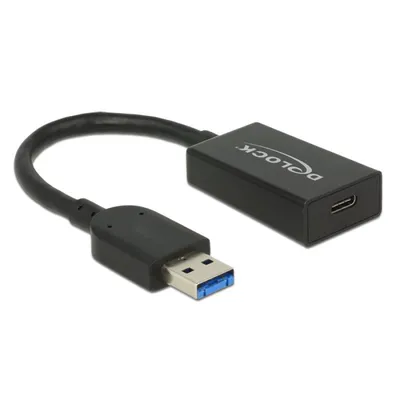 DeLOCK 65698 USB Kabel USB 3.2 Gen 2 (3.1 Gen 2) 0,15 m USB A USB C Schwarz