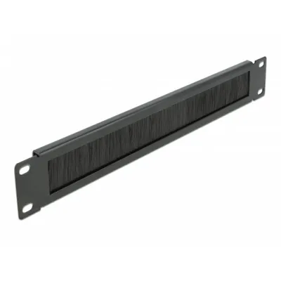 Kabelmanagement-Panel DeLock 66288 1U 19" Metall Schwarz für Serverschränke
