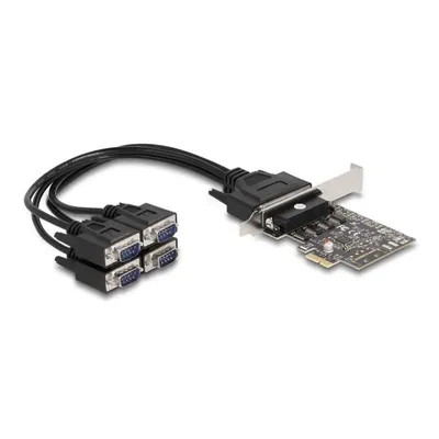 Schnittstellenkarte DeLock 66324 PCIe 4x RS-232 DB9 Low Profile Windows