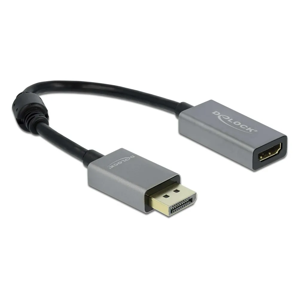 Adapter DeLOCK DisplayPort 1.4 auf HDMI 4K 60 Hz HDR 0,2 m