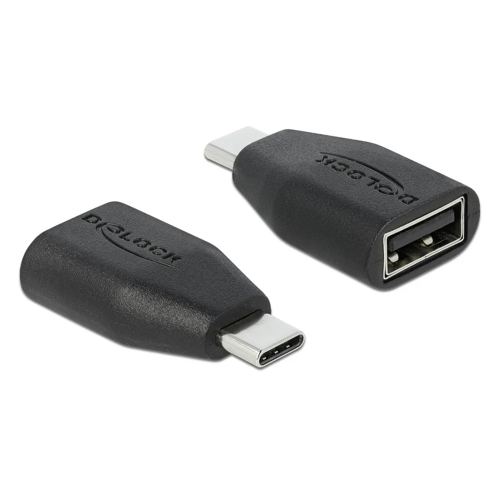 DeLOCK USB Type-C Stecker zu USB Typ-A Buchse Adapter für Ladung
