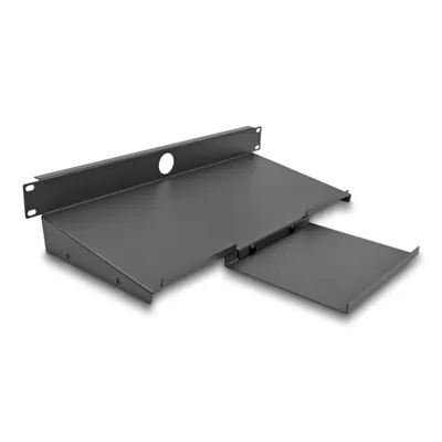 Keyboard-Tray DeLock 66749 1U 19" Stahl Grau Rackmontage