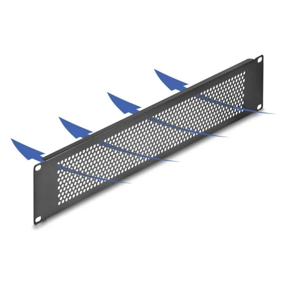 Delock 19" Blindpanel mit runden Löchern