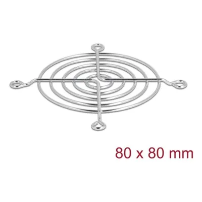 Lüftergitter Delock 67306 Metall 80 mm erweiterter Schutz