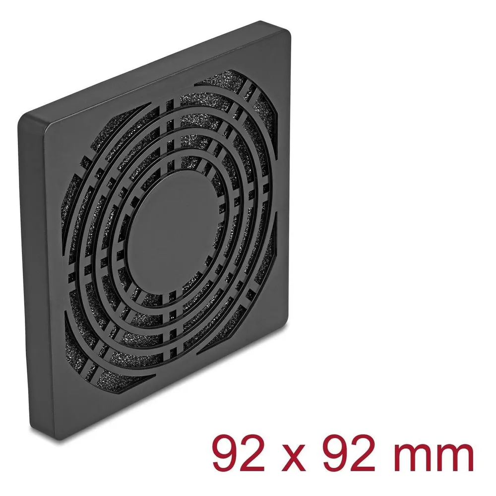 Lüfterfilter Delock 67312 ABS 92 mm abnehmbar einfache Reinigung