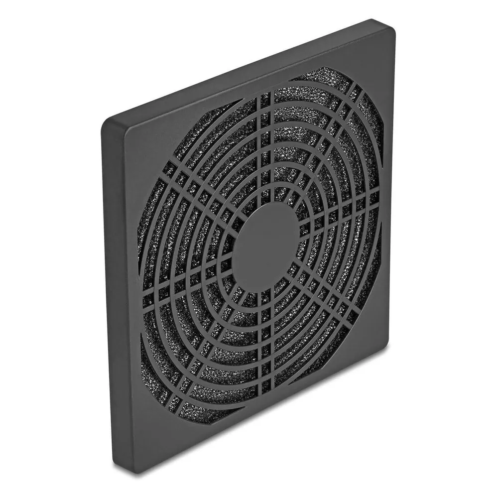 Lüftergitter Delock 67313 herausnehmbarer Filter ABS 120 mm schwarz