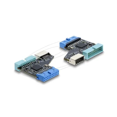 DeLOCK 67343 USB 3.0 Adapter 20-Pin Intern auf 2x USB 3.0 und Type-E Key A