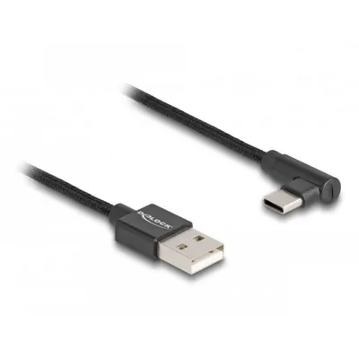 USB 2.0 Kabel DeLOCK Stecker USB-A an Stecker USB-C 2 m schwarz