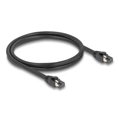Netzwerk-Kabel DeLOCK RJ45 Cat.8.1 S/FTP 1 m bis 40 Gbps schwarz