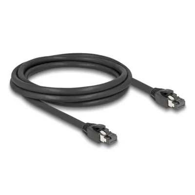 Netzwerk-Kabel Delock RJ45 Cat.8.1 S/FTP 2 m bis 40 Gbps schwarz
