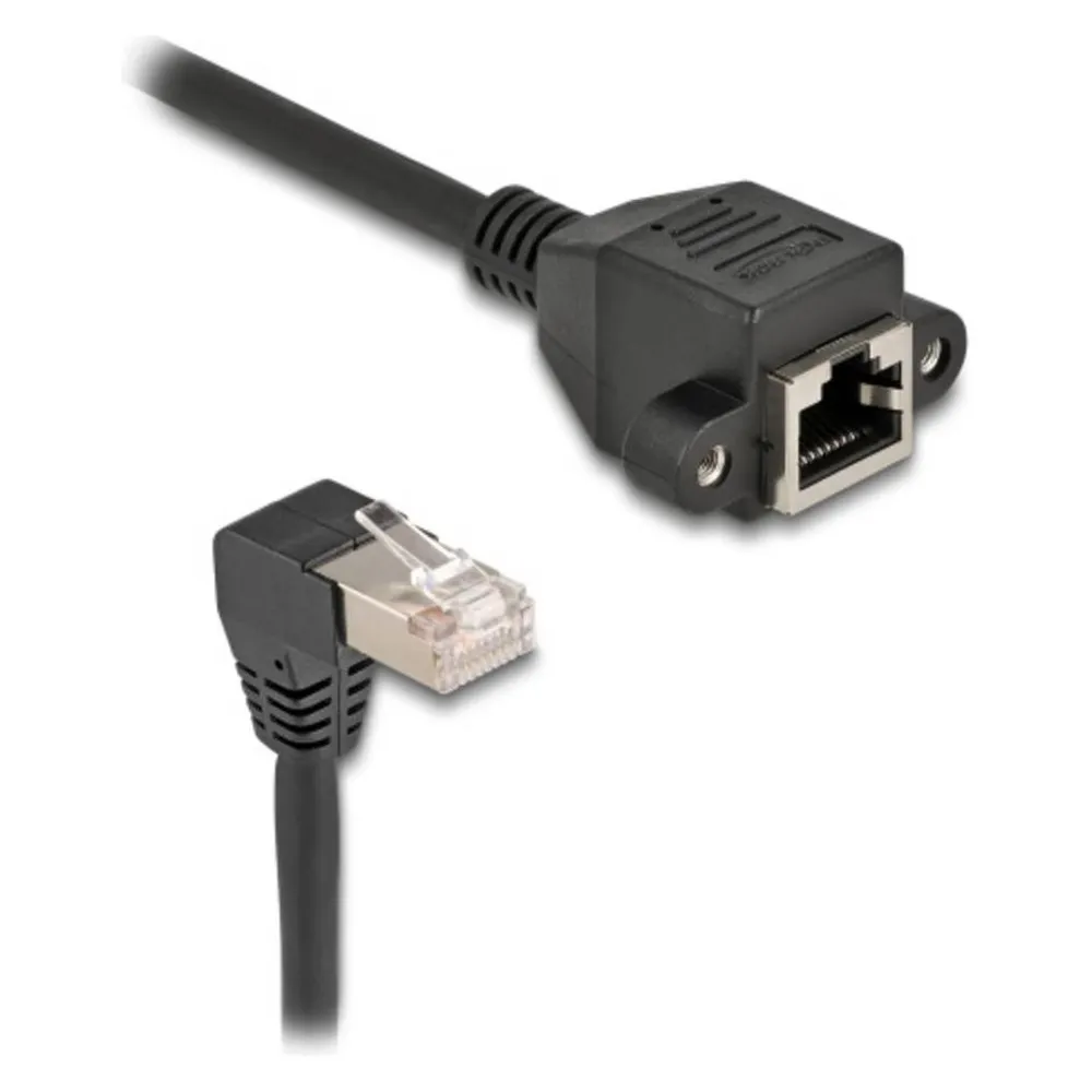 Delock Netzwerk Verlängerungskabel S/FTP Stecker RJ45 Stecke (S/FTP, CAT6a, 0.25 m)