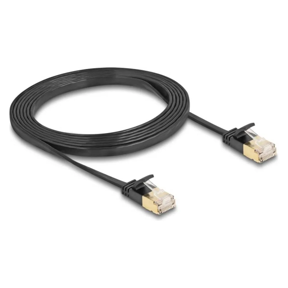 Delock RJ45 Netzwerkkabel Cat.6A Stecker zu Stecker mit robu (U/FTP, CAT7, 2 m)