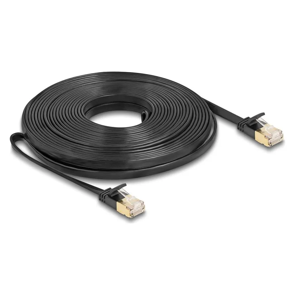 Delock RJ45 Netzwerkkabel Cat.6A Stecker zu Stecker mit robu (U/FTP, CAT7, 10 m)