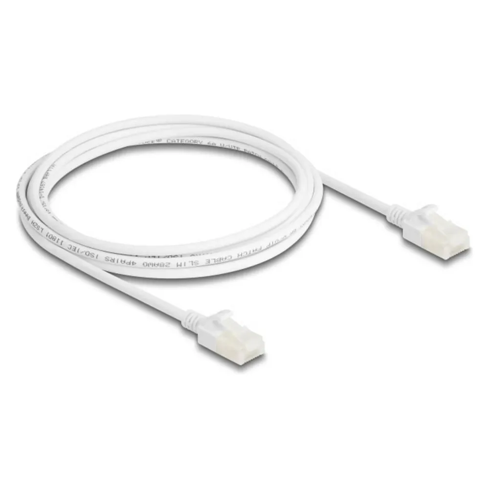 Delock RJ45 Netzwerkkabel Cat.6A Stecker zu Stecker mit robu (U/UTP, CAT6a, 2 m)