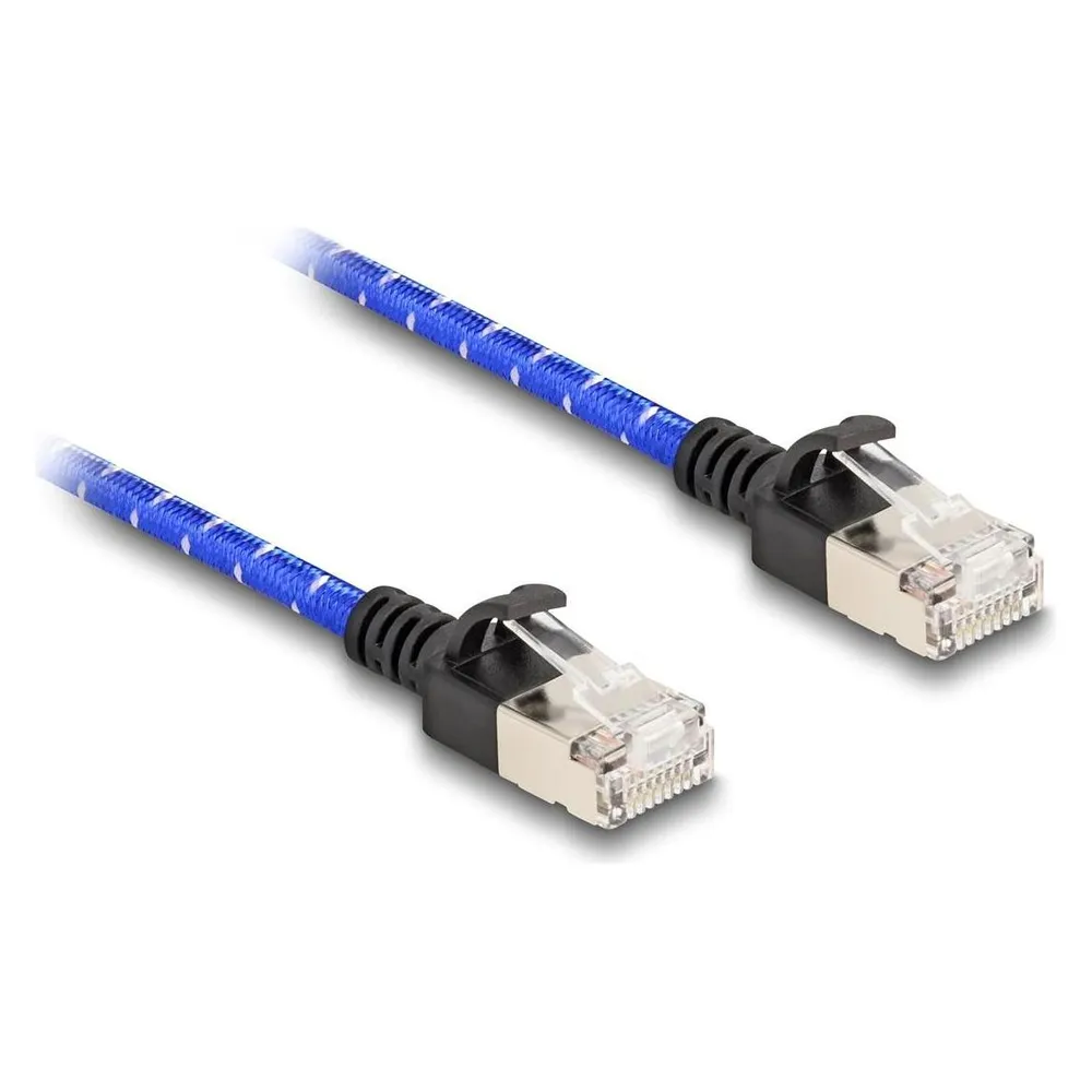 Delock RJ45 Netzwerkkabel mit Geflechtmantel Cat.6A U/FTP Sl (U/FTP, CAT6a, 3 m)
