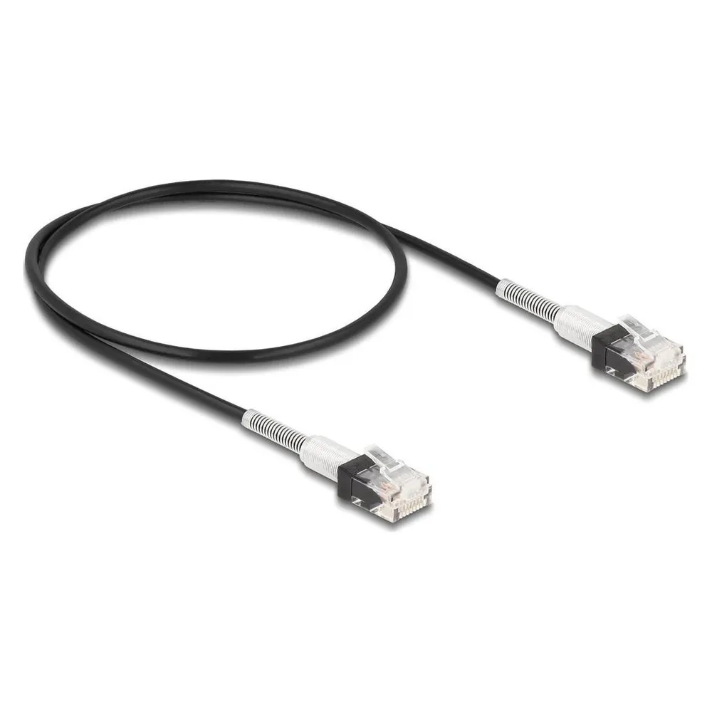 Delock RJ45 Netzwerkkabel mit doppeltem Knickschutz Cat.6A U (CAT6a, 0.50 m)