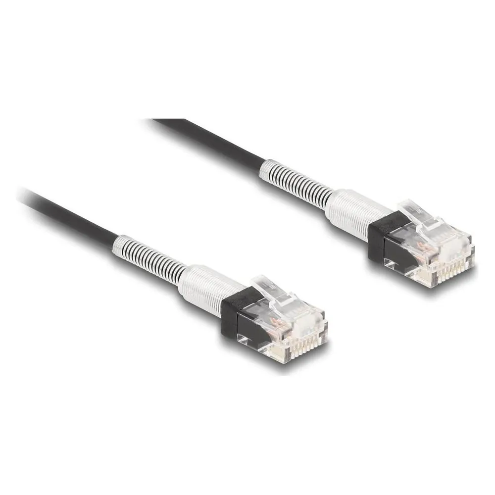 Delock RJ45 Netzwerkkabel mit doppeltem Knickschutz Cat.6A U (CAT6a, 2 m)