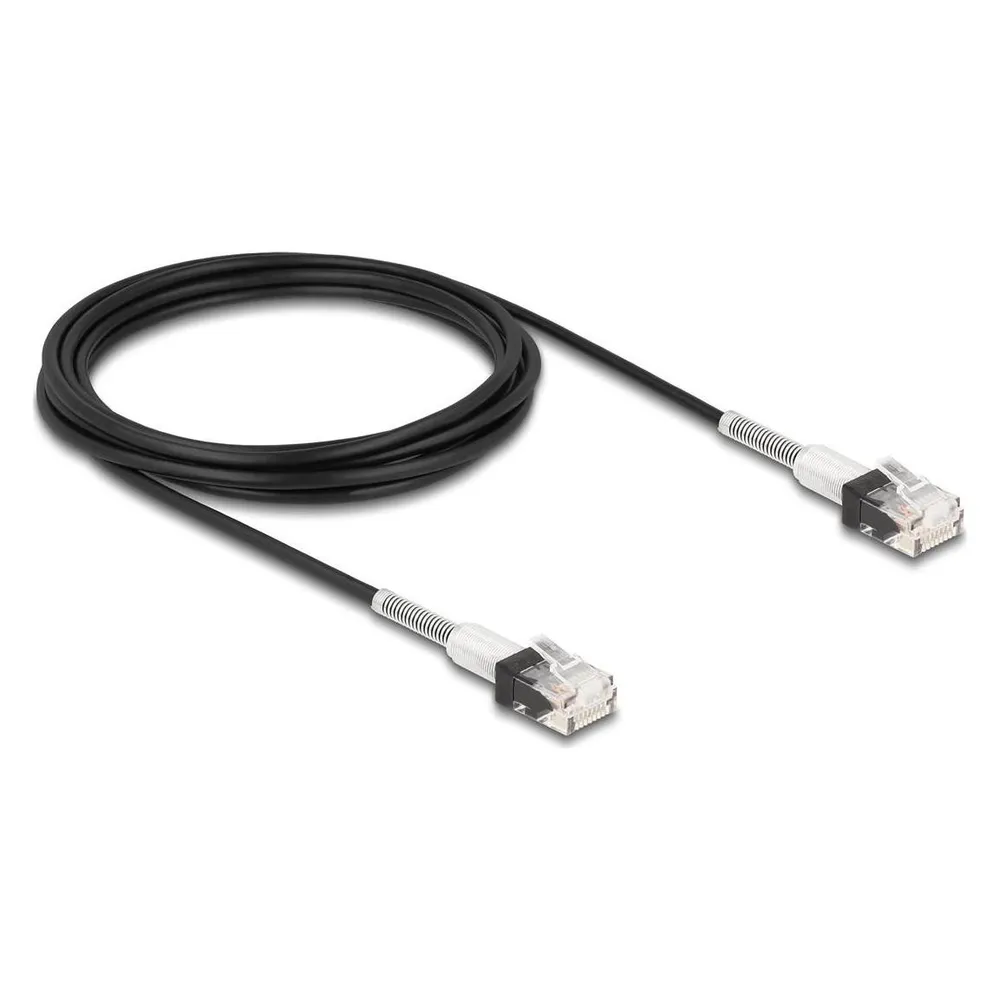 Delock RJ45 Netzwerkkabel mit doppeltem Knickschutz Cat.6A U (CAT6a, 3 m)
