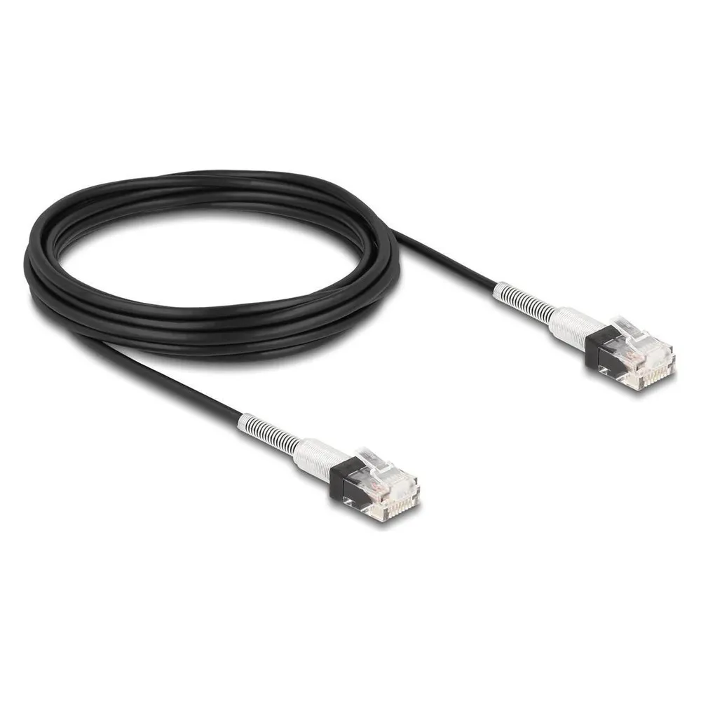 Delock RJ45 Netzwerkkabel mit doppeltem Knickschutz Cat.6A U (CAT6a, 5 m)