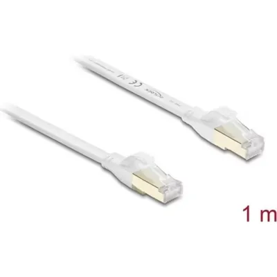 Netzwerkkabel Delock RJ45 CAT8.1 U/FTP 1 m Weiß