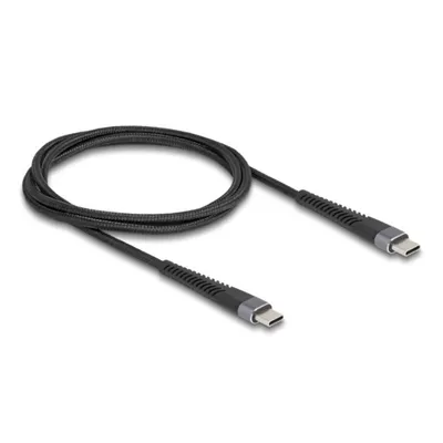 USB-C zu USB-C Kabel DeLOCK 1 m USB 2.0 Schwarz