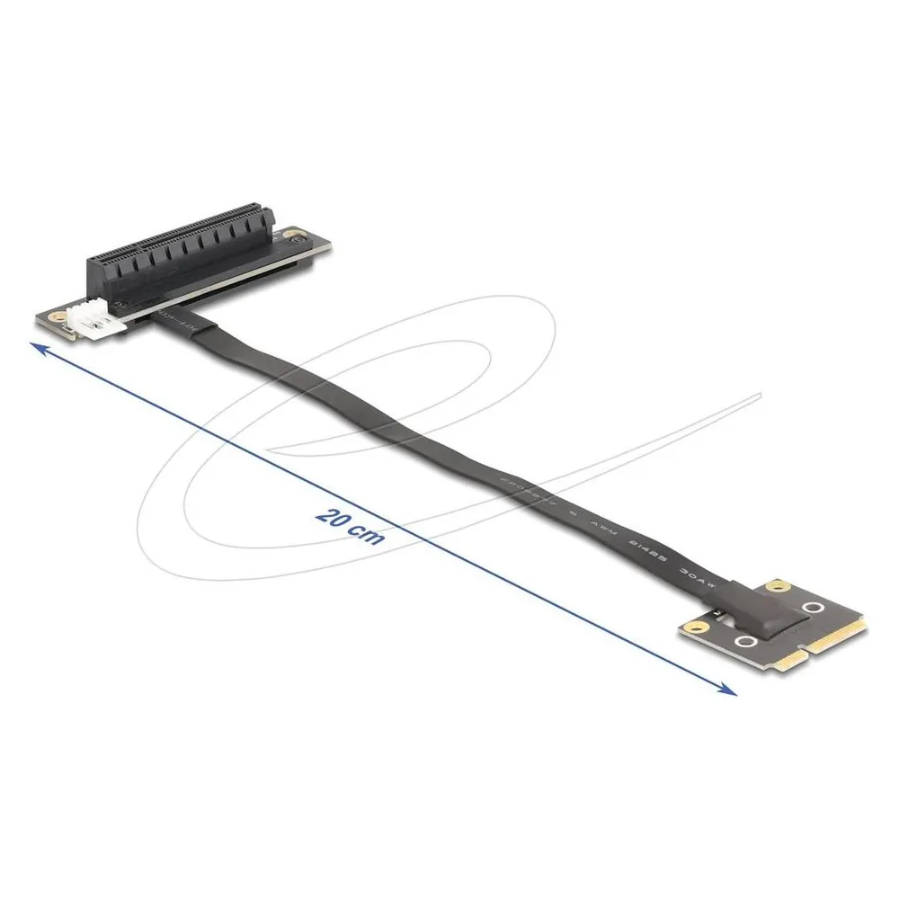 Adapter Delock 81295 Mini PCI Express PCIe 3.0 x8 20 cm schwarz