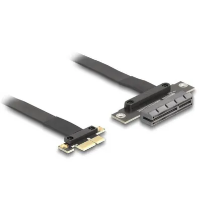 Adapter PCIe Delock 81495 flexibel 30 cm schwarz für x4 Karten