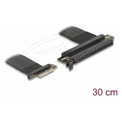 Adapter PCIe Delock 81498 Riser x4 auf x16 30 cm Schwarz