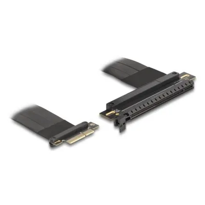 Adapter PCIe Delock 81498 Riser x4 auf x16 30 cm Schwarz