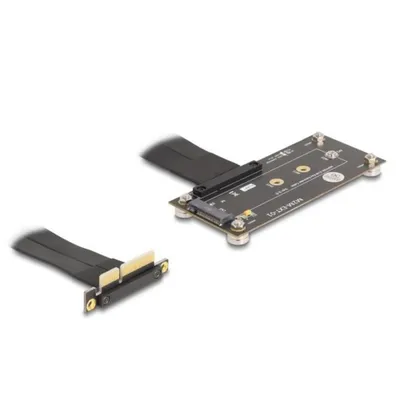 Adapter Delock 81502 M.2 PCIe Buchse Schwarz 0,1 m