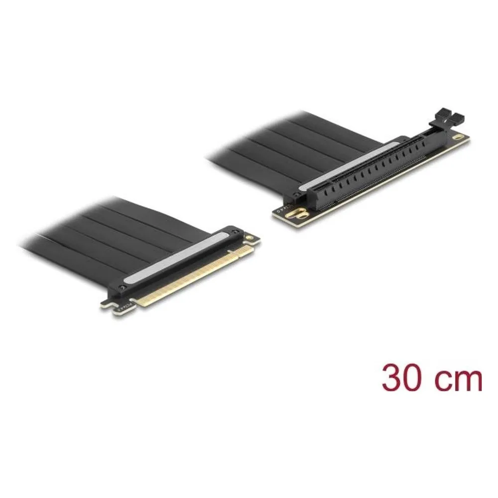 Adapter Delock 81509 PCIe 4.0 x16 Riser Kabel 30 cm Schwarz