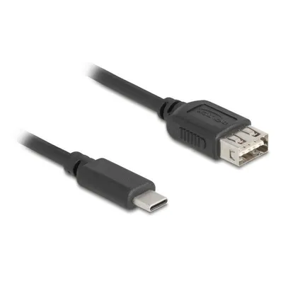 USB-Kabel DeLock 81536 USB-C auf USB-A 2.0 1 m Schwarz