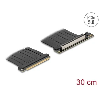 Kabel Delock 81593 PCIe 5.0 x16 30 cm schwarz fuer PC