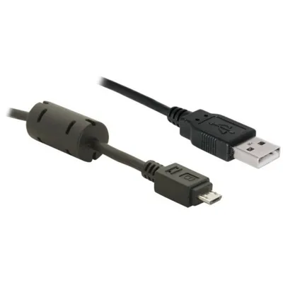 USB 2.0 Kabel DeLOCK 1 m Schwarz USB A auf Micro-USB B