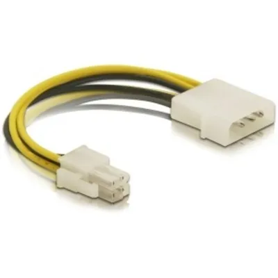 Kabel DeLOCK P4 stecker zu Molex 4pin stecker 0,13 m Multifarben
