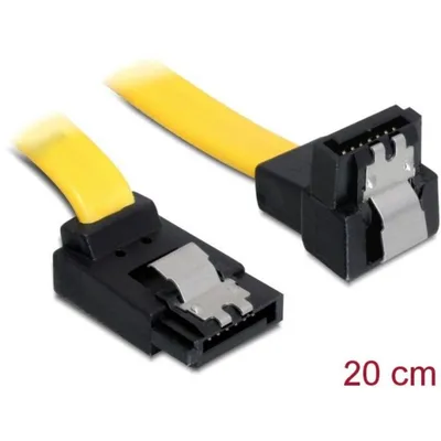 Kabel Delock SATA zu SATA 0,5m gelb