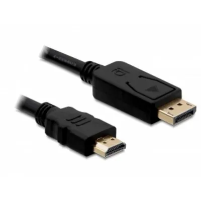 Kabel DisplayPort nach HDMI DeLOCK 2 m Schwarz Männlich/Männlich