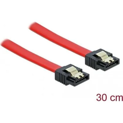 Kabel Delock SATA III 0.3m Rot