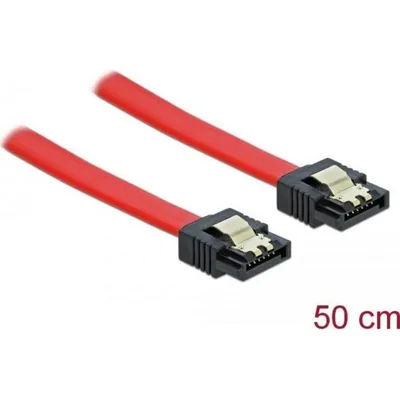 Kabel Delock SATA III 0.5m Rot Gerade Anschlüsse