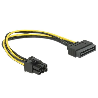 Internes DeLOCK 82924 SATA-zu-PCI-E-Netzkabel 0,21 m
