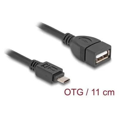 Delock USB 2.0 OTG Kabel Typ Micro-B Stecker zu Typ-A Buchse